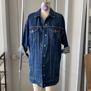 Zara oversized denim western jacket